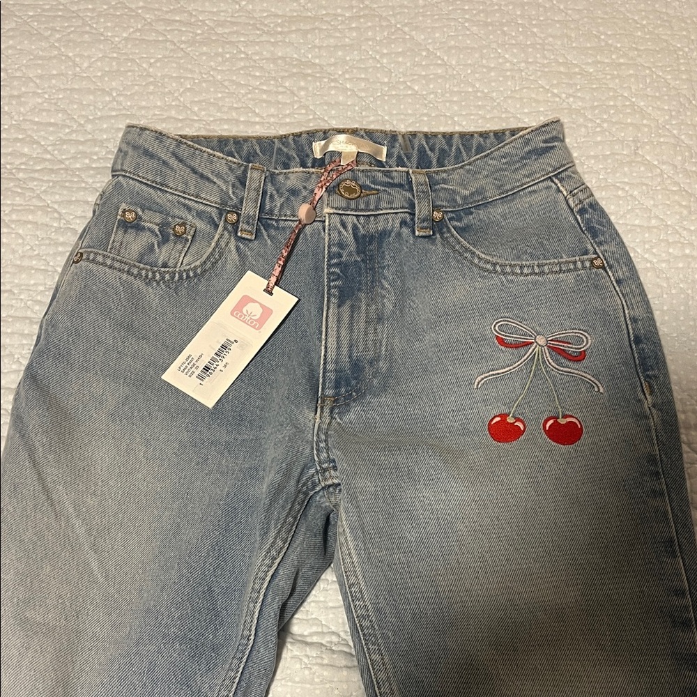 LoveShackFancy Sami Cherry Jeans